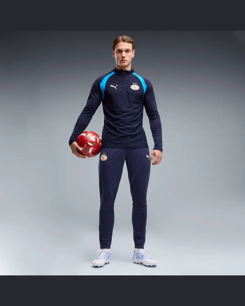 Puma Pantaloni da allenamento PSV Eindhoven da uomo, Accessori, Blu Blue