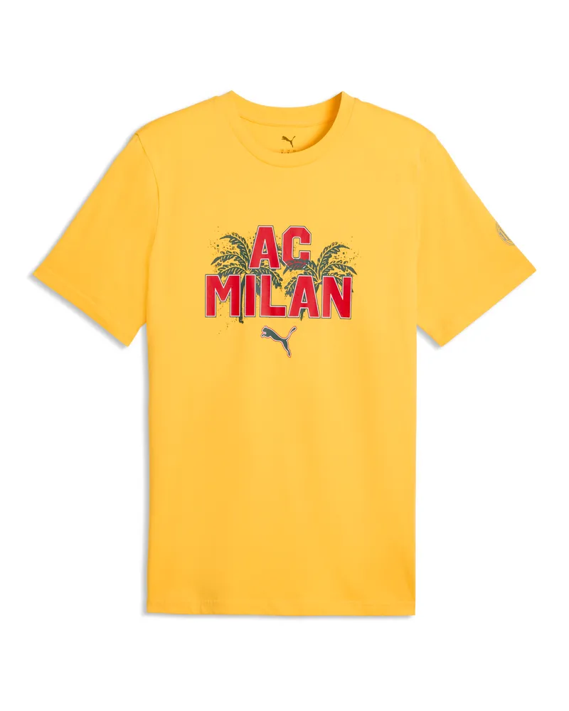 Puma T-shirt AC Milan FtblCulture da uomo, Accessori, Giallo Yellow