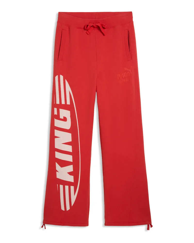 Puma Pantaloni della tuta KING Sportstyle da uomo, Accessori, Rosso Red