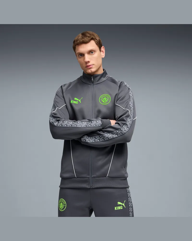 Puma Giacca Manchester City KING Anthem da uomo, Abbigliamento, Grigio Gray