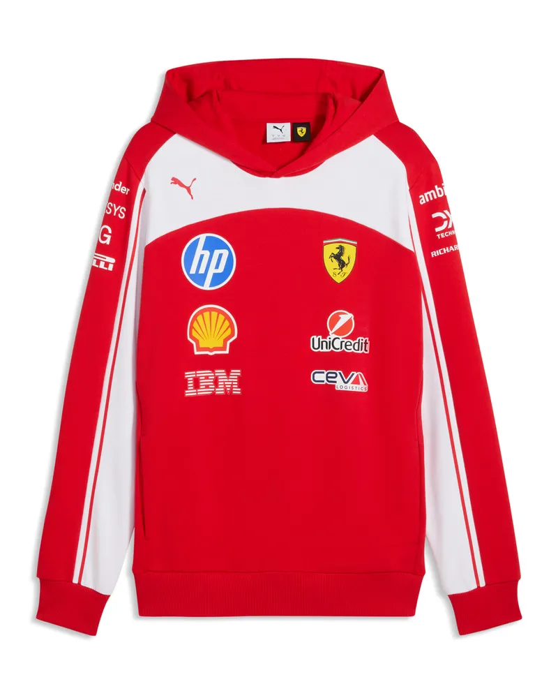 Puma Felpa con cappuccio Scuderia Ferrari HP Replica unisex, Accessori, Rosso Red