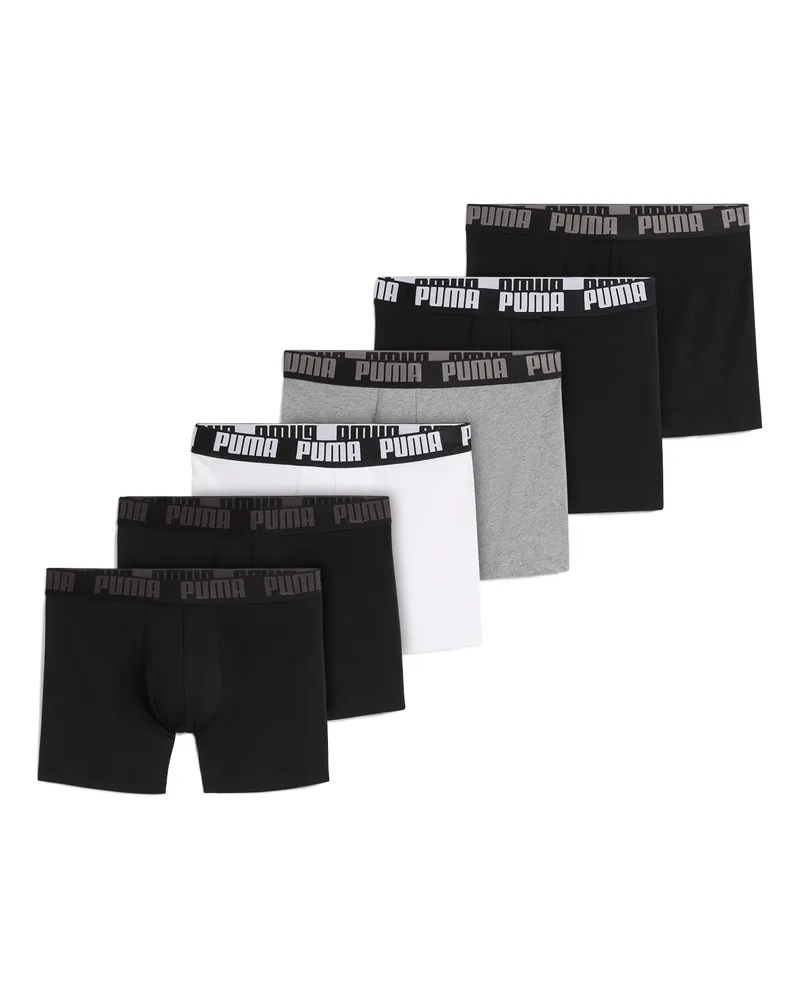 Puma Boxer in confezione da pezzi da uomo, Abbigliamento, Bianco White
