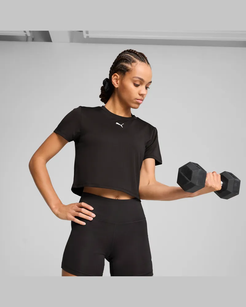 Puma T-shirt TAD ESSENTIALS da donna, Abbigliamento, Nero Black