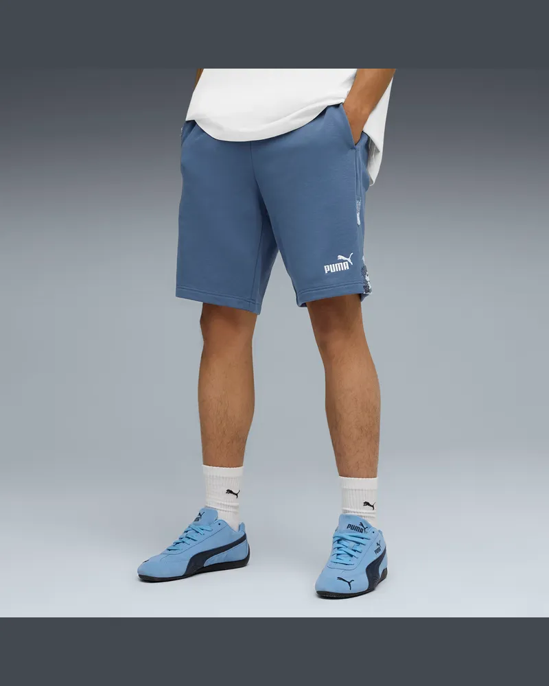 Puma Shorts Essentials Camo 10'' da uomo, Abbigliamento, Blu Blue