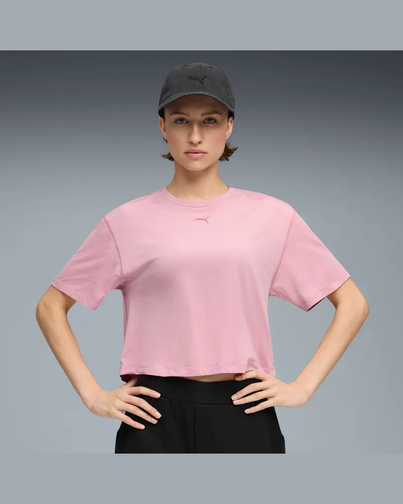 Puma T-shirt CLOUDSPUN dal taglio morbido da donna, Abbigliamento, Rosa Pink