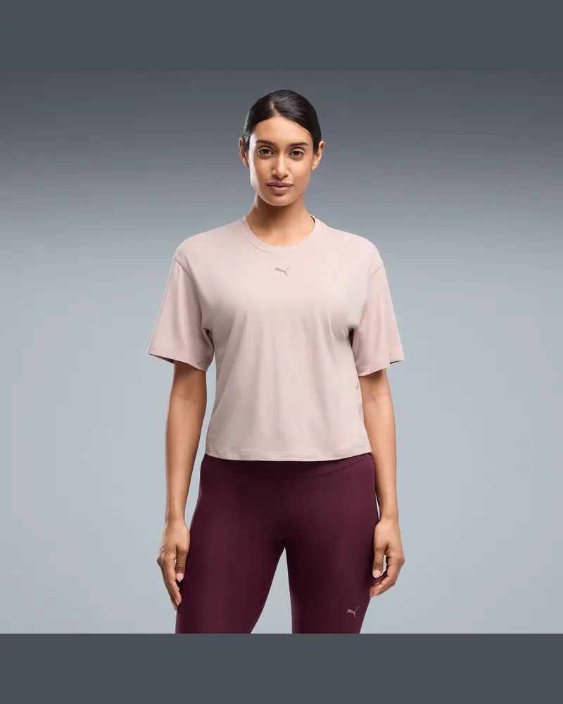 Puma T-shirt CLOUDSPUN dal taglio morbido da donna, Abbigliamento, Rosa Pink
