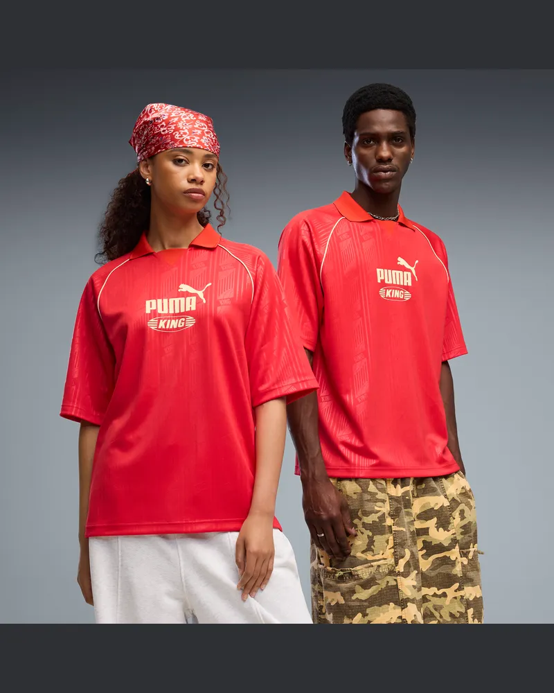 Puma Maglia KING unisex, Abbigliamento, Rosso Red