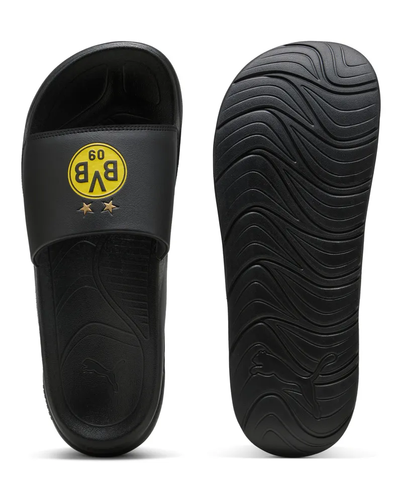 Puma Ciabatte Softride Teamcat BVB unisex, Scarpe, Nero Black