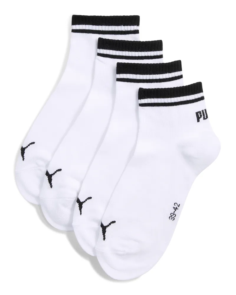Puma Calzini corti unisex (confezione da 2), Accessori, Bianco White