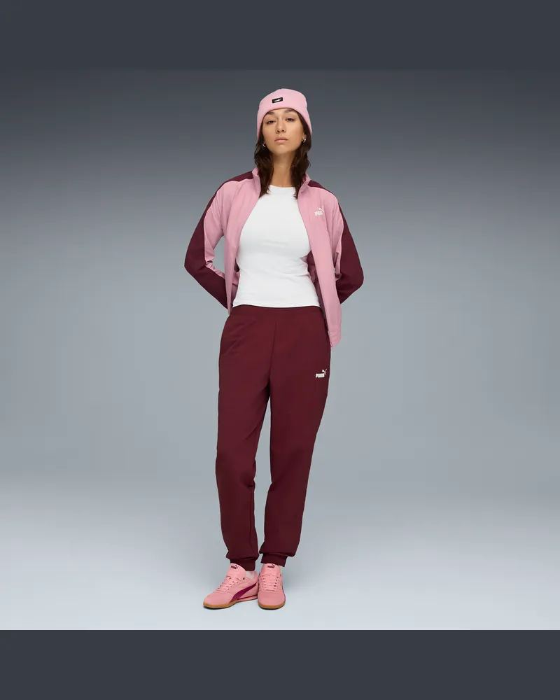 Puma Tuta sportiva in tessuto da donna, Abbigliamento, Rosso Red
