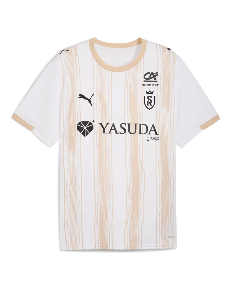 Puma Maglia gara Away Stade de Reims 25/26 da uomo, Accessori, Bianco White
