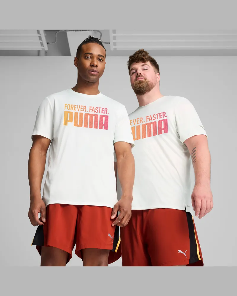 Puma RUN FAV "Forever. Faster.” T-shirt da uomo, Abbigliamento, Bianco White