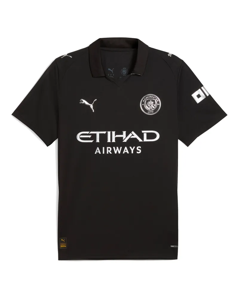 Puma Maglia gara Away Manchester City 25/26 da uomo, Accessori, Nero Black