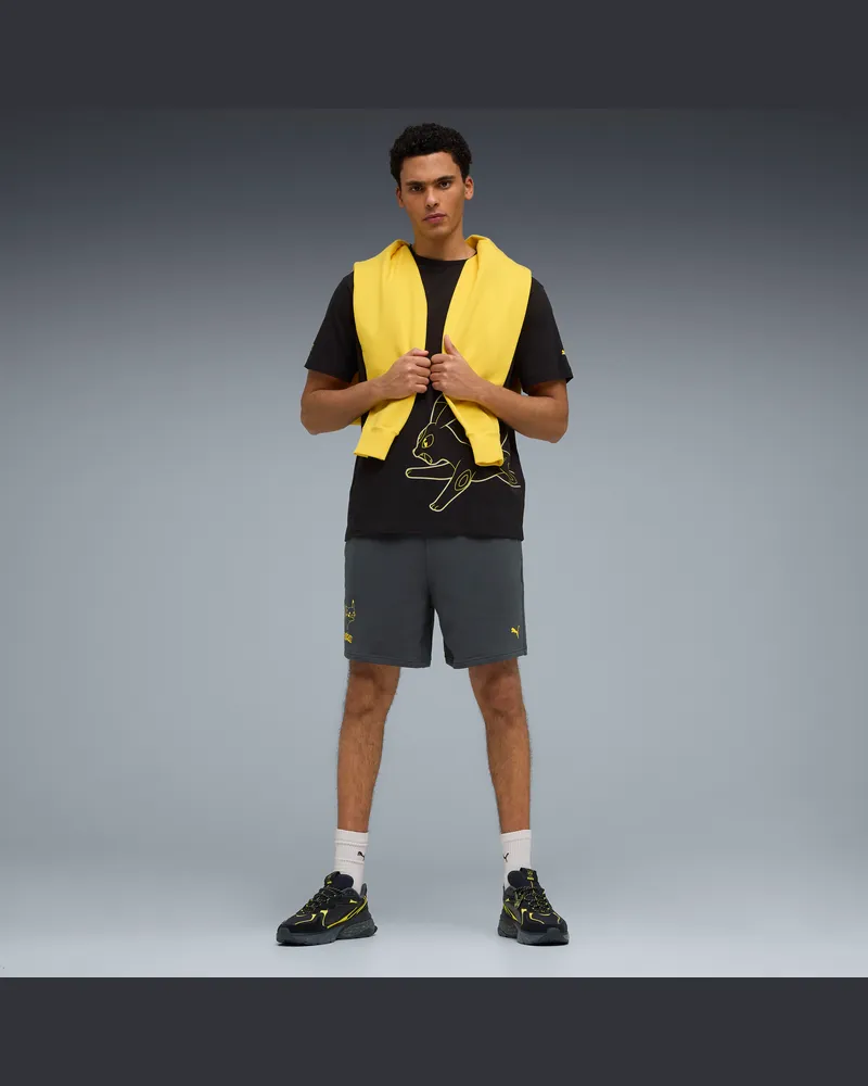 Puma Shorts  x POKÉMON dal taglio morbido 7" da uomo, Abbigliamento, Grigio Gray