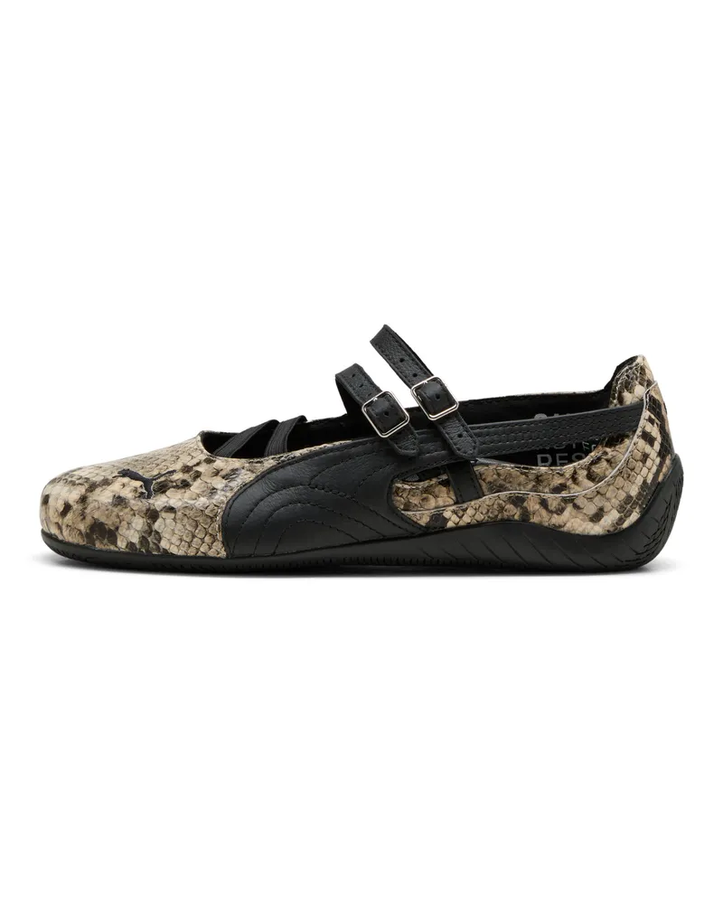 Puma Ballerine Speedcat Snake Print da donna, Scarpe, Nero Black