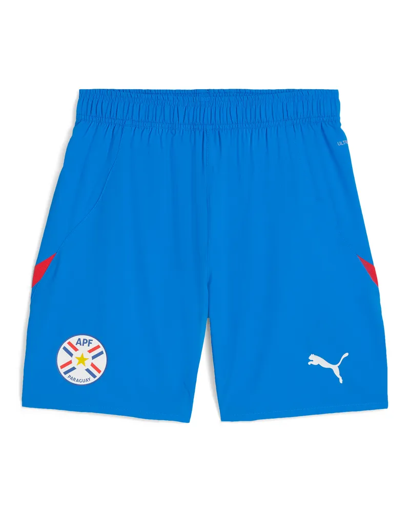 Puma Pantaloncini da calcio del Paraguay da uomo, Accessori, Blu Blue