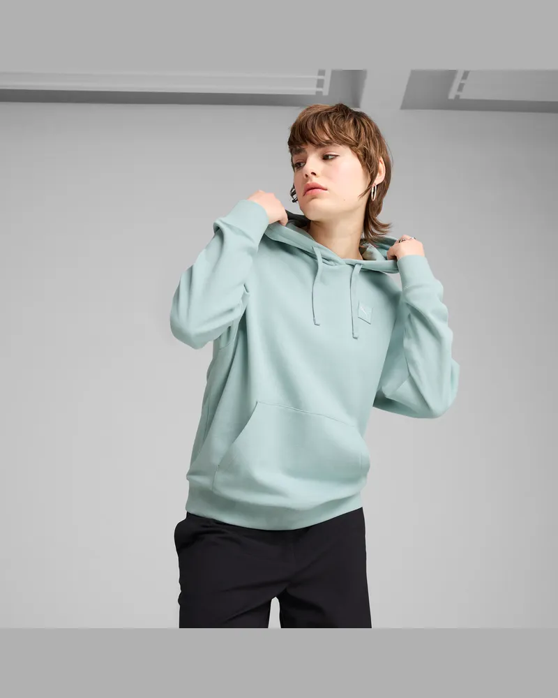Puma Felpa con cappuccio ESS ELEVATED Comfort da donna, Abbigliamento, Verde Green