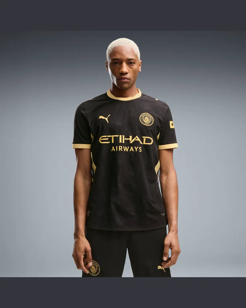 Puma Maglia Away Manchester City Authentic 26/27 da uomo, Accessori, Nero Black