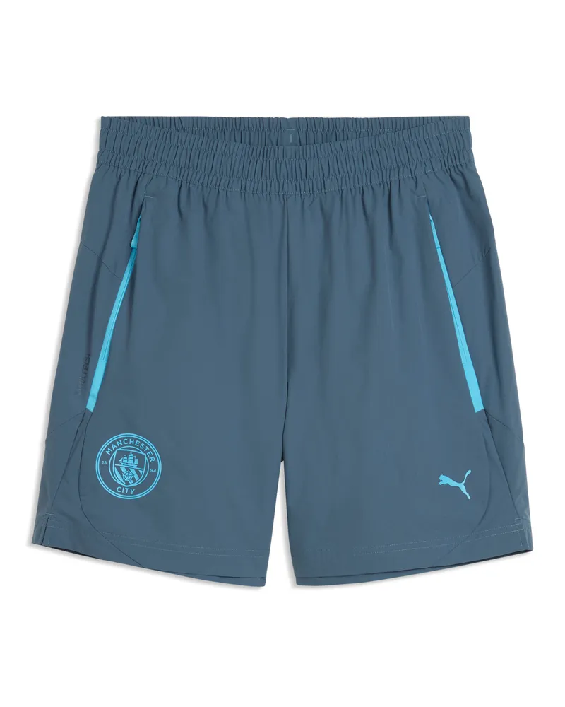 Puma Shorts in tessuto Manchester City TECH dal taglio morbido da uomo, Accessori, Grigio Gray