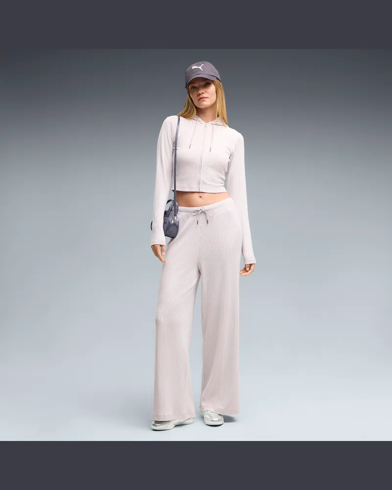 Puma Pantaloni a gamba larga Essentials dal taglio morbido da donna, Accessori, Rosa Pink