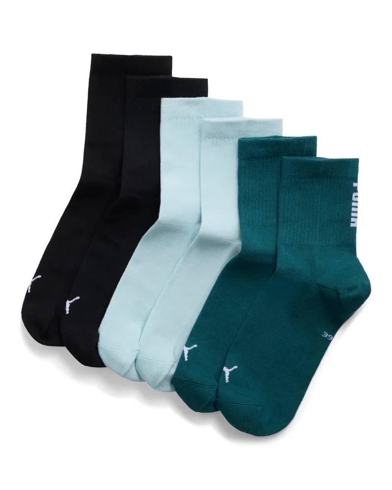 Puma Calze corte  unisex (confezione da 3), Accessori, Verde Green