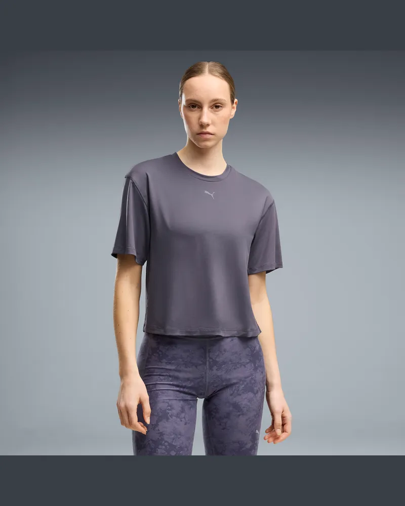 Puma T-shirt CLOUDSPUN dal taglio morbido da donna, Abbigliamento, Grigio Gray