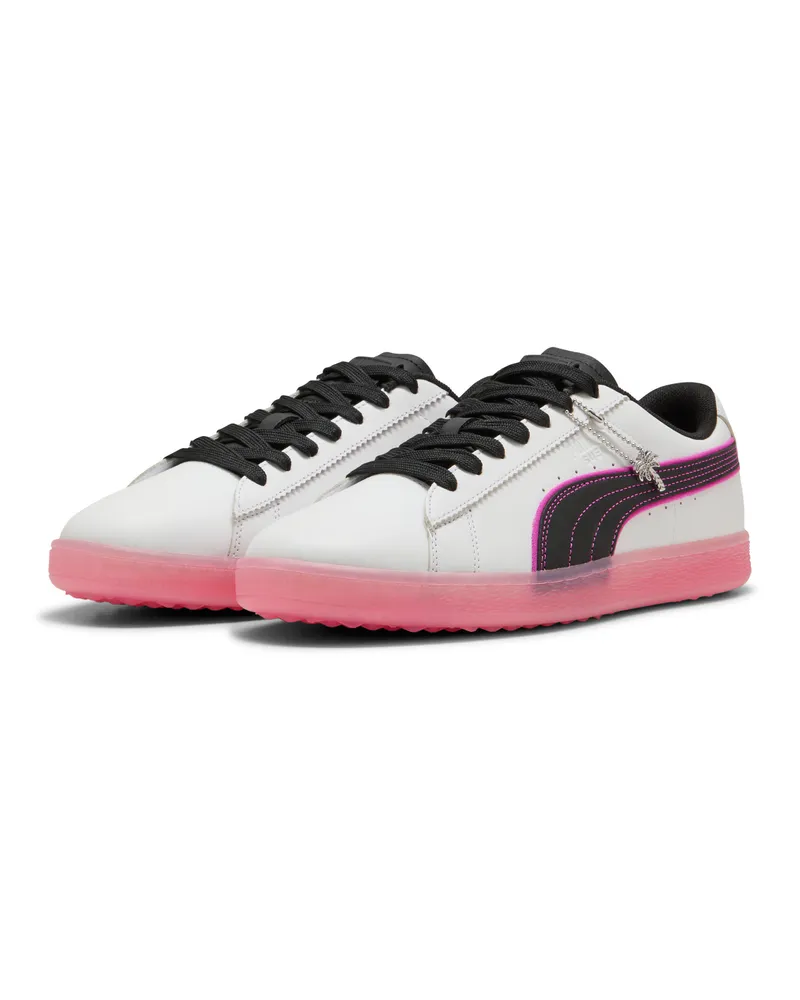Puma Scarpe da golf Suede G  x PALM TREE CREW da uomo, Accessori, Bianco White