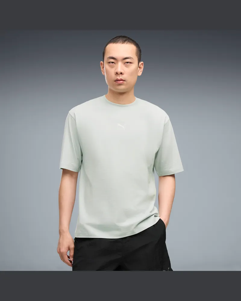 Puma T-shirt con grafica Run Culture Collective da uomo, Accessori, Verde Green