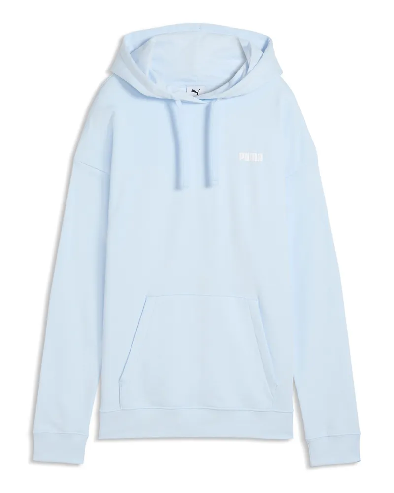 Puma Felpa con cappuccio con logo piccolo Essentials dal taglio morbido da donna, Abbigliamento, Blu Blue