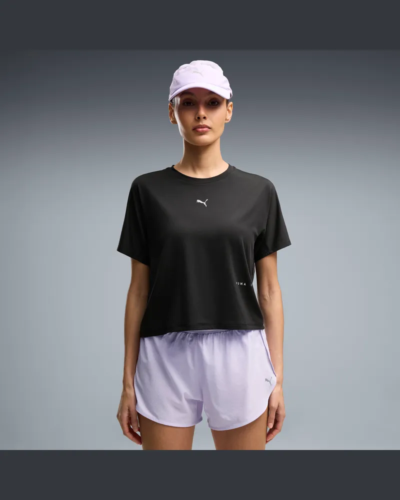 Puma T-shirt da running Brightstride CLOUDSPUN da donna, Abbigliamento, Nero Black
