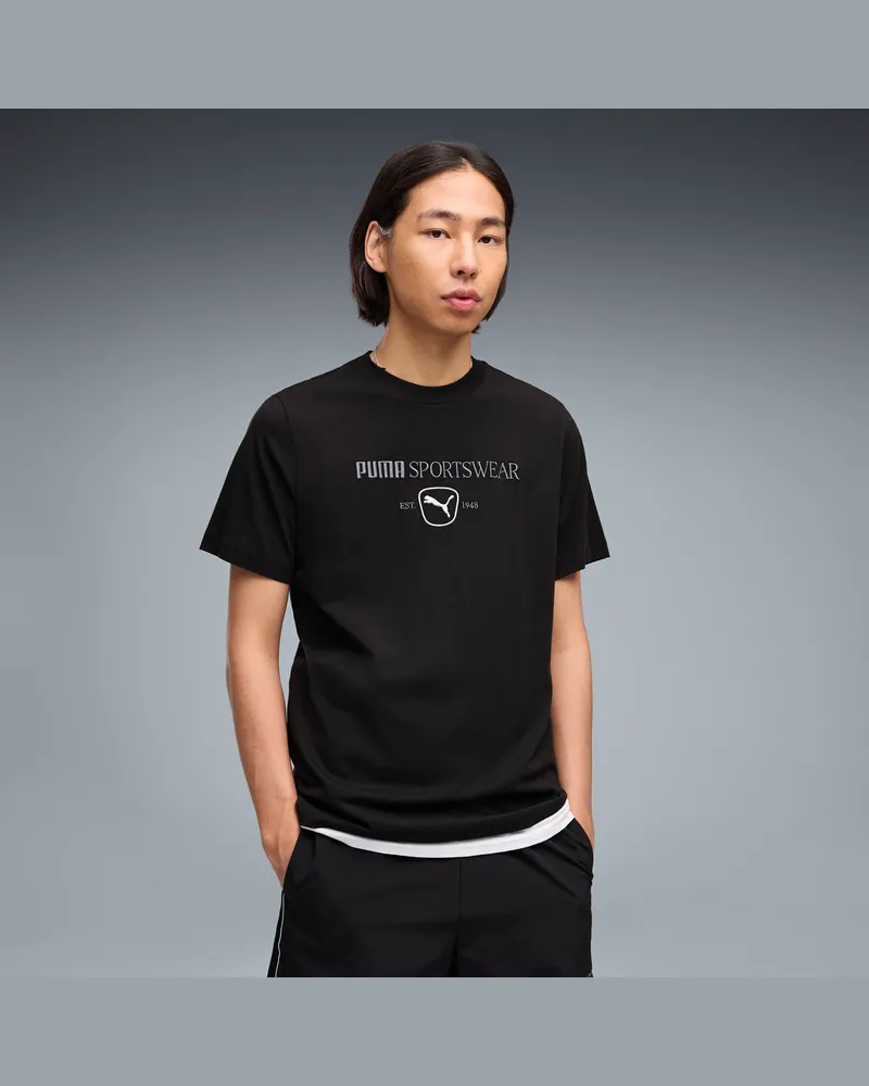 Puma T-shirt grafica  Class da uomo, Abbigliamento, Nero Black