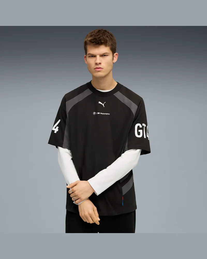 Puma T-shirt BMW M Motorsport Lifestyle da uomo, Abbigliamento, Nero Black