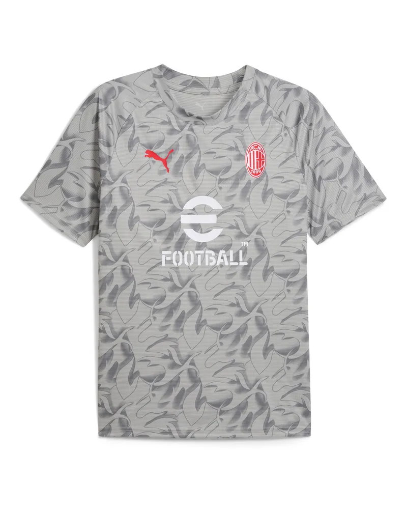 Puma Maglia pre-partita AC Milan da uomo, Accessori, Grigio Gray