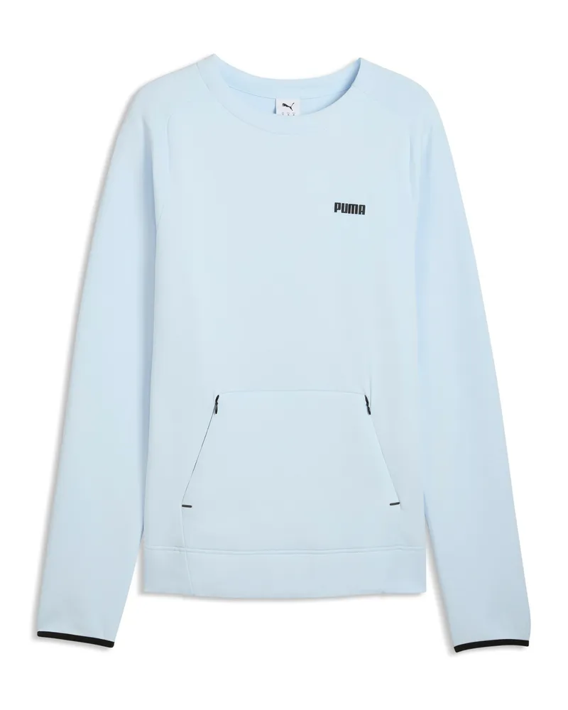Puma Felpa girocollo Spacer da uomo, Abbigliamento, Blu Blue