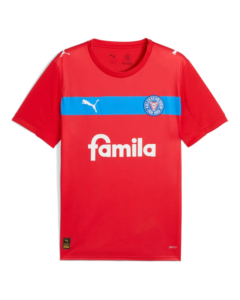 Puma Maglia gara Away Holstein Kiel 25/26 da uomo, Accessori, Rosso Red