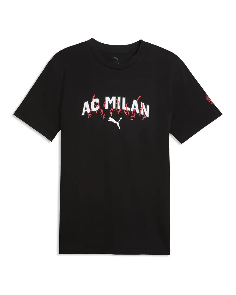 Puma T-shirt AC Milan FtblCulture da uomo, Accessori, Nero Black