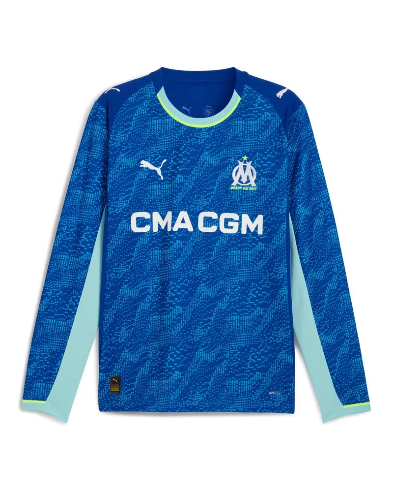 Puma Maglia gara Third a maniche lunghe Olympique de Marseille 25/26 da uomo, Accessori, Blu Blue