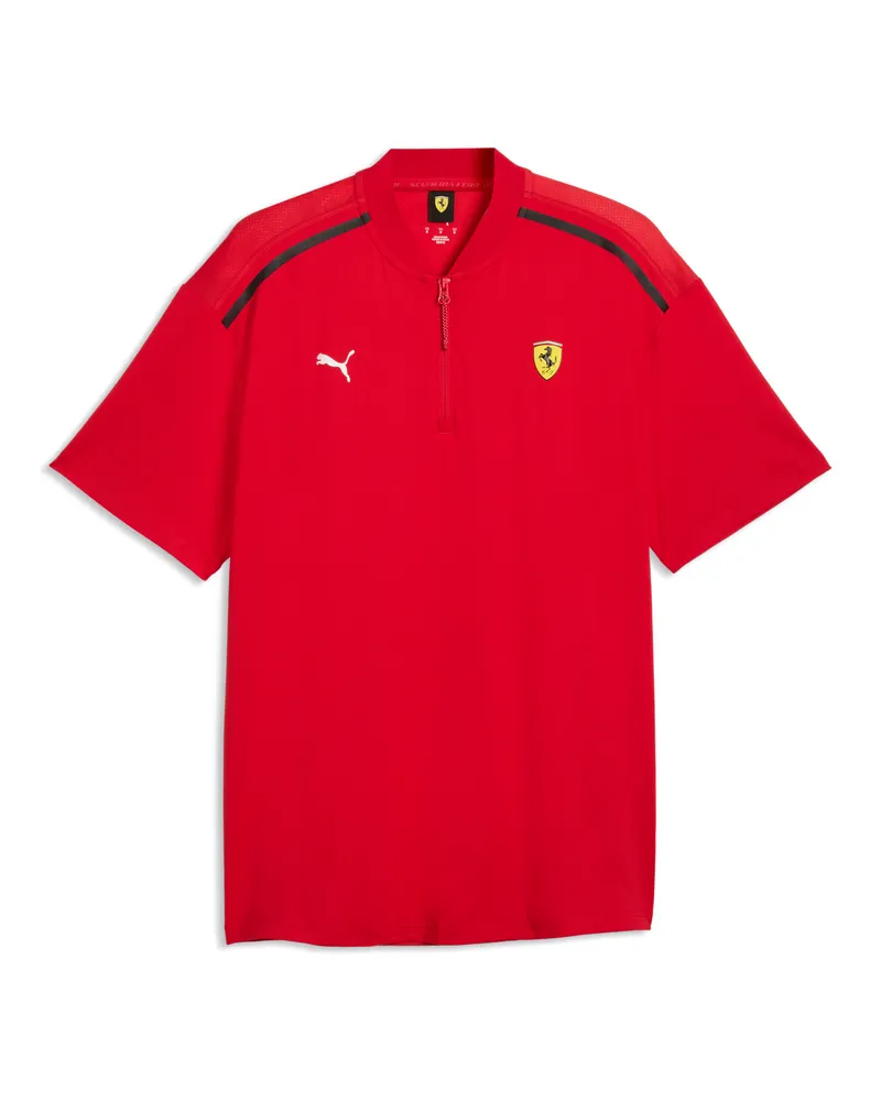 Puma Polo dal taglio morbido Scuderia Ferrari Premium CLOUDSPUN da uomo, Accessori, Rosso Red