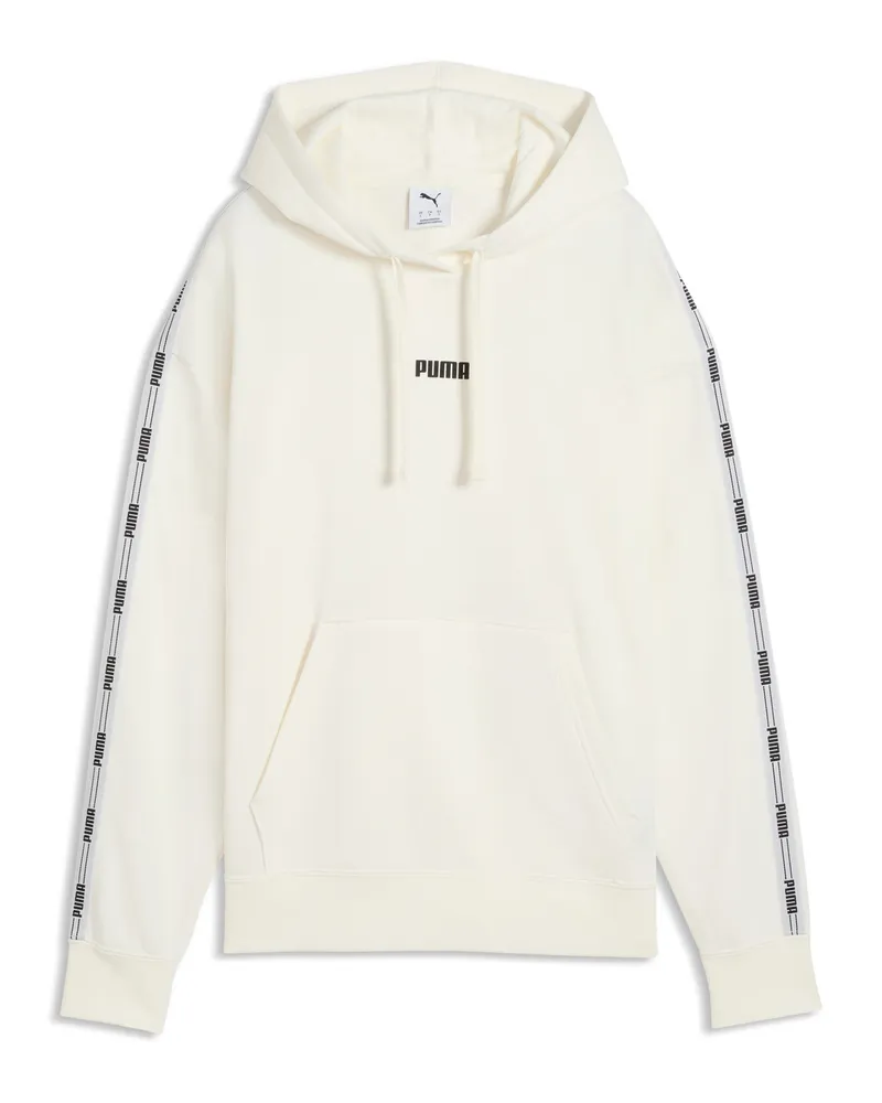 Puma Felpa con cappuccio con nastro da donna, Abbigliamento, Bianco White