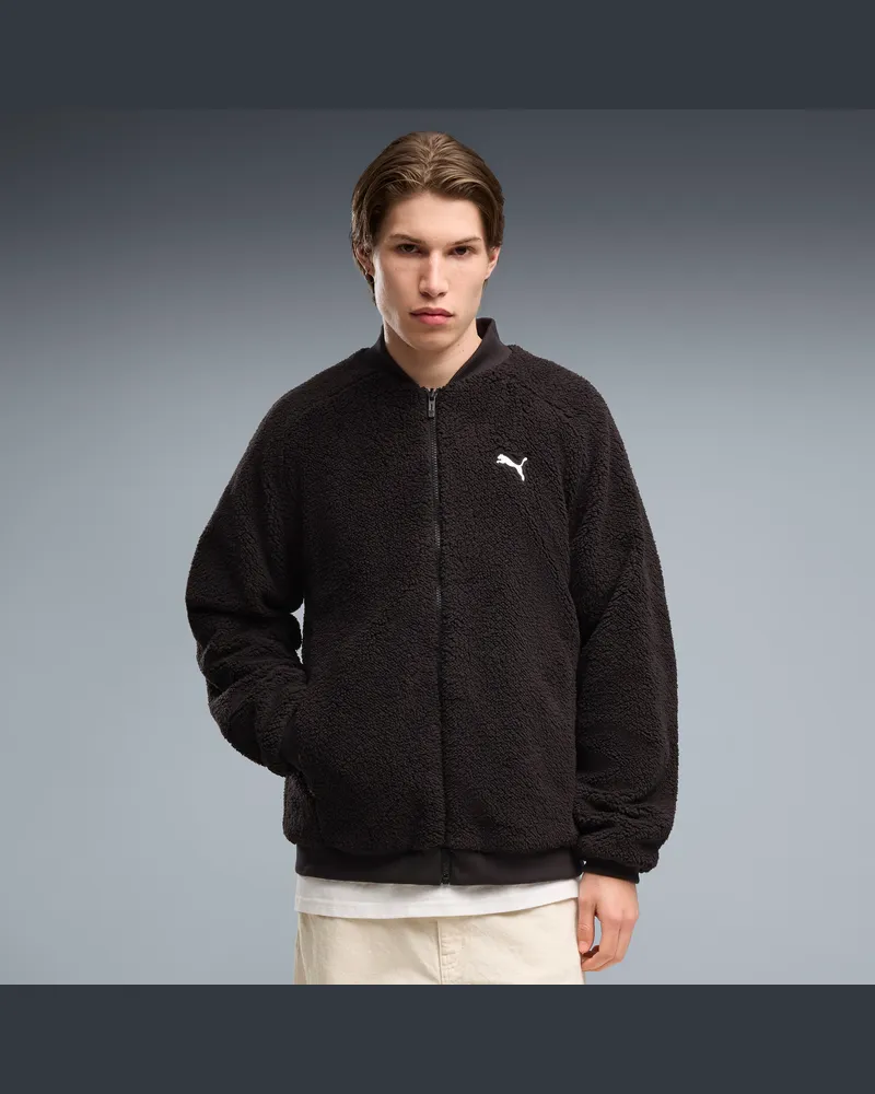 Puma Giacca bomber reversibile da uomo, Abbigliamento, Nero Black