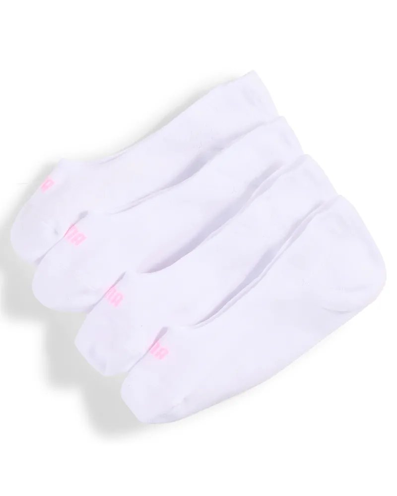 Puma Calzettoni da calcio in tessuto mesh da donna (confezione doppia), Accessori, Bianco White