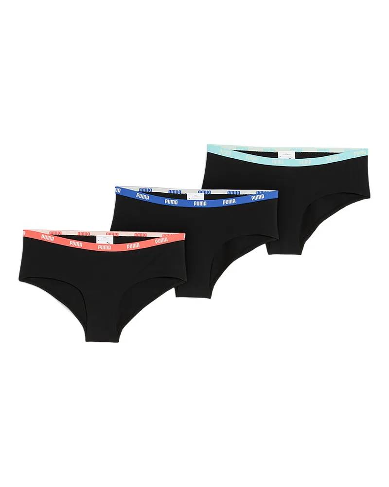 Puma Hipster  intimo donna in confezione da Abbigliamento, Nero Black