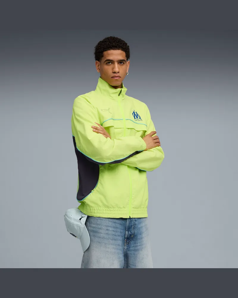 Puma Giacca Olympique de Marseille FtblEssentials Cellerator da uomo, Abbigliamento, Giallo Yellow