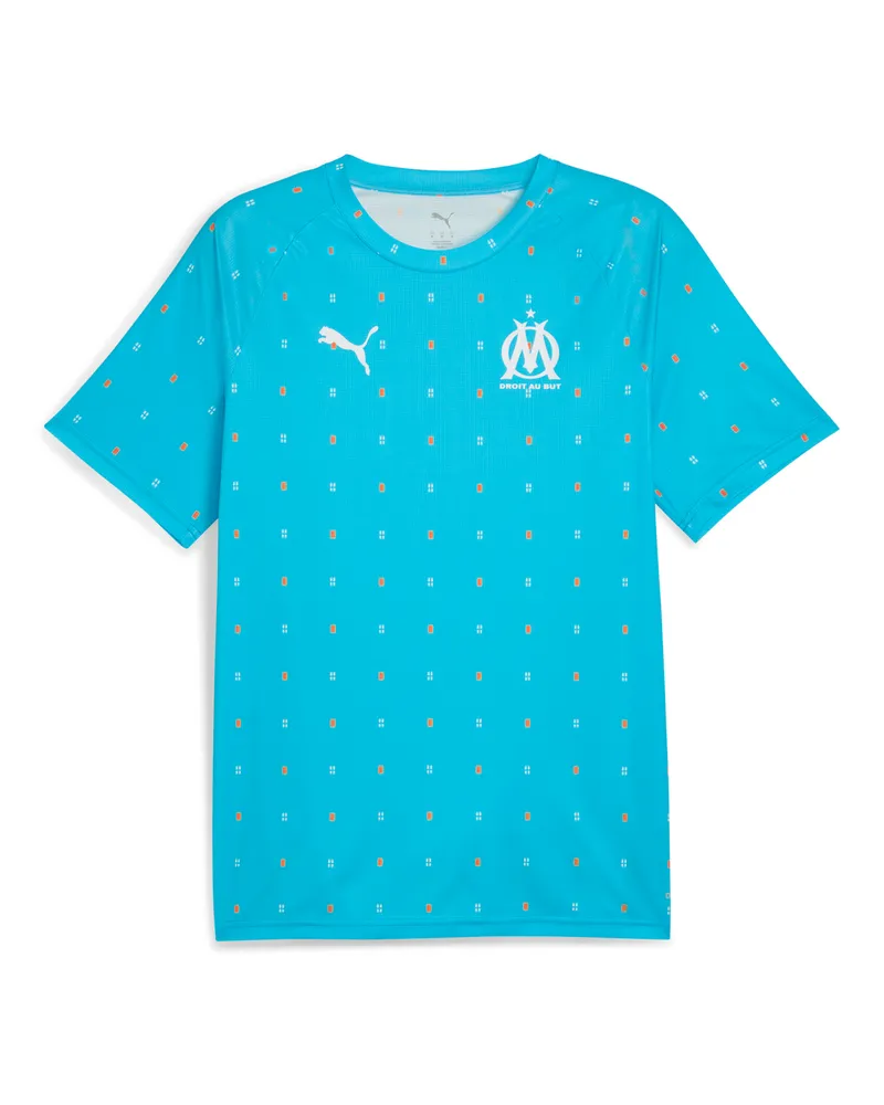 Puma Maglia pre-partita Olympique de Marseille da uomo, Accessori, Blu Blue