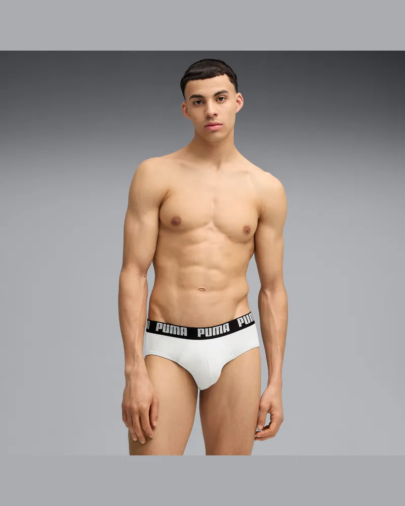 Puma Slip  da uomo in confezione doppia, Abbigliamento, Bianco White