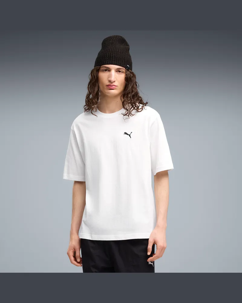 Puma T-shirt Essentials dal taglio morbido da uomo, Abbigliamento, Bianco White