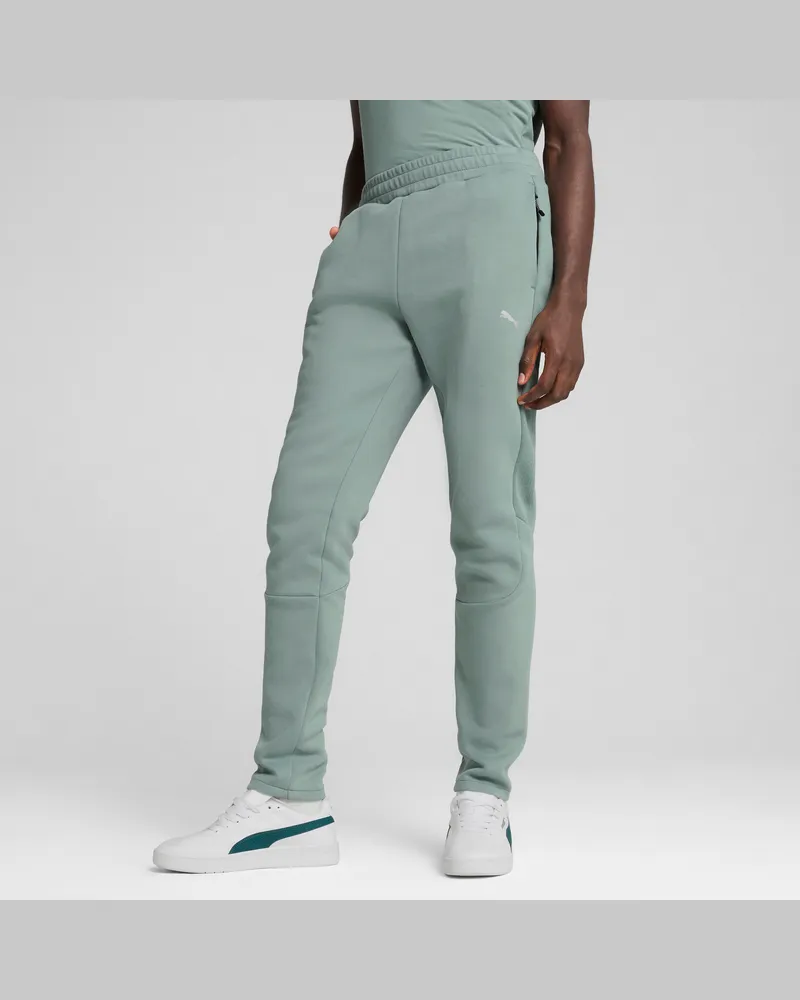 Puma Pantaloni EVOSTRIPE da uomo, Abbigliamento, Verde Green