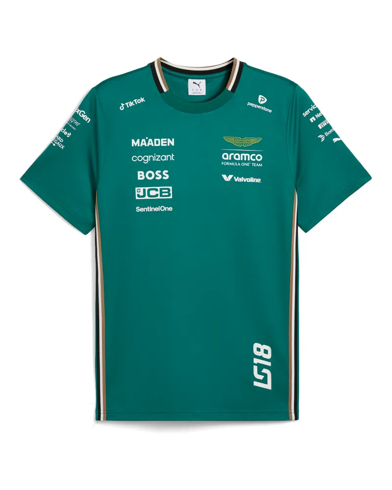 Puma T-shirt  x ASTON MARTIN ARAMCO F1® TEAM Replica Stroll da uomo, Accessori, Verde Green
