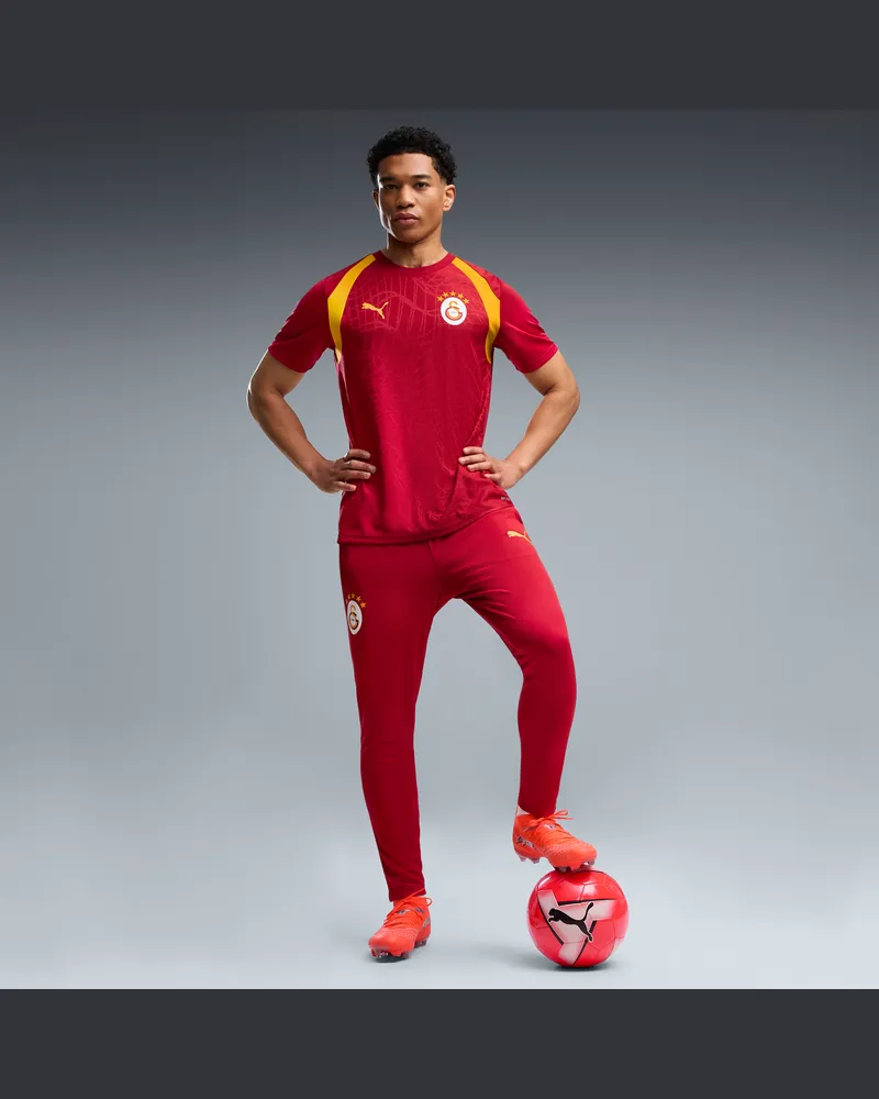 Puma Galatasaray S.K. Pantaloni da training da uomo, Abbigliamento, Rosso Red