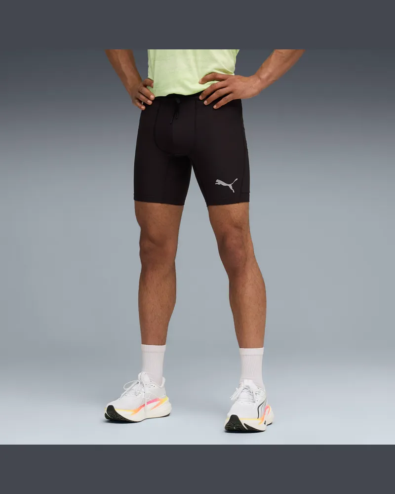 Puma Pantaloni da running aderenti Lightspeed 8" da uomo, Abbigliamento, Nero Black